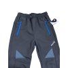 Chlapecké softshellové kalhoty, zateplené - Wolf B2496 černá/modré zipy