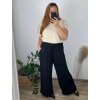 Tunika oversize elegantní krátký rukáv dámská nadrozměr (46/48 ONE SIZE) ITALSKÁ MÓDA IMPLI242252/DUR