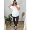 Tunika oversize elegantní krátký rukáv dámská nadrozměr (46/48 ONE SIZE) ITALSKÁ MÓDA IMPLI242252/DUR