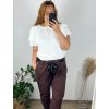 Tunika oversize elegantní krátký rukáv dámská nadrozměr (46/48 ONE SIZE) ITALSKÁ MÓDA IMPLI242252/DUR