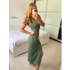 Šaty dlouhé elegantní na ramínka dámské (S/M ONE SIZE) ITALSKÁ MÓDA IMPMD2433816/DU