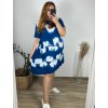 Šaty volnočasové krátký rukáv dámské nadrozměr ( L-2XL) ITALSKÁ MÓDA HAG24Y76/DUR (Velikost L, Barva _Mix barev)