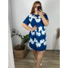 Šaty volnočasové krátký rukáv dámské nadrozměr ( L-2XL) ITALSKÁ MÓDA HAG24Y76/DUR (Velikost L, Barva _Mix barev)