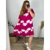 Šaty volnočasové krátký rukáv dámské nadrozměr ( L-2XL) ITALSKÁ MÓDA HAG24Y76/DUR (Velikost L, Barva _Mix barev)