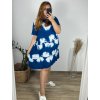 Šaty volnočasové krátký rukáv dámské nadrozměr ( L-2XL) ITALSKÁ MÓDA HAG24Y76/DUR (Velikost L, Barva _Mix barev)