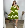 Šaty volnočasové krátký rukáv dámské nadrozměr ( L-2XL) ITALSKÁ MÓDA HAG24Y76/DUR (Velikost L, Barva _Mix barev)