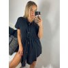 Šaty košilové mušelínové dámské (S/M ONE SIZE) ITALSKÁ MÓDA IM424MUSA/DR (Velikost S/M/L, Barva bílá)