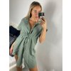 Šaty košilové mušelínové dámské (S/M ONE SIZE) ITALSKÁ MÓDA IM424MUSA/DR (Velikost S/M/L, Barva bílá)