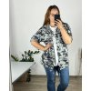 Cardigan dlouhý rukáv dámský nadrozměr (52/54 ONE SIZE) ITALSKÁ MÓDA IMWQ24MASKA/DU (Velikost 52/54, Barva šedá)