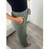 Kalhoty dlouhé letní mušelínové dámské (S/M ONE SIZE) ITALSKÁ MÓDA IMD23325/DUR (Velikost S/M/L, Barva bílá)