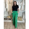 Kalhoty dlouhé letní mušelínové dámské (S/M ONE SIZE) ITALSKÁ MÓDA IMD23325/DUR (Velikost S/M/L, Barva bílá)