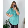 Košile dlouhý rukáv dámská nadrozměr (56/58 ONE SIZE) ITALSKÁ MÓDA IMWT24MADIE/DR (Velikost 56/58, Barva béžová)