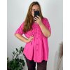 Košile dlouhý rukáv dámská nadrozměr (56/58 ONE SIZE) ITALSKÁ MÓDA IMWT24MADIE/DR (Velikost 56/58, Barva béžová)