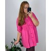 Košile dlouhý rukáv dámská nadrozměr (56/58 ONE SIZE) ITALSKÁ MÓDA IMWT24MADIE/DR (Velikost 56/58, Barva béžová)