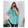 Košile dlouhý rukáv dámská nadrozměr (56/58 ONE SIZE) ITALSKÁ MÓDA IMWT24MADIE/DR (Velikost 56/58, Barva béžová)