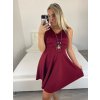 Šaty elegantní krátké bez rukávu  dámské (S/M ONE SIZE) ITALSKÁ MÓDA IM3221124/DU (Velikost S/M, Barva Černá)
