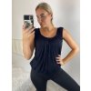 Tílko letní viskoza dámské (S/M/L ONE SIZE) ITALSKÁ MÓDA IMD22468/DU (Velikost M/L, Barva Černá)
