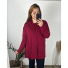 Cardigan slabý dlouhý rukáv dámský nadrozměr (50/52 ONE SIZE) ITALSKÁ MÓDA IMD24VENTURA/DU (Velikost 50/52, Barva Černá)