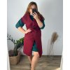 Vesta flauš dlouhá bez rukávů dámská nadrozměr (M/L/XL ONE SIZE) ITALSKÁ MÓDA IMD22900/DU