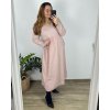 Šaty dlouhé volnočasové dlouhý rukáv dámské nadrozměr (46/48/50 ONE SIZE) ITALSKÁ MÓDA IMSM2424575/DU