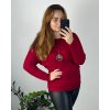 Tunika s přívěskem dlouhý rukáv dámská nadrozměr  (48/50 ONE SIZE) ITALSKÁ MÓDA IM424NEKLES/DUR