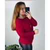 Tunika s přívěskem dlouhý rukáv dámská nadrozměr  (48/50 ONE SIZE) ITALSKÁ MÓDA IM424NEKLES/DUR