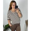 Tunika 3/4 rukáv dámská nadrozměr (46/48 ONE SIZE) ITALSKÁ MÓDA IMWCE243497/DUR