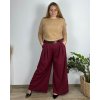 Kalhoty elegantní dlouhé dámské nadrozměr (44/46 ONE SIZE) ITALSKÁ MÓDA IMWEC249575/DUR (Velikost 44/46, Barva zelená smaragdová)