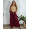 Kalhoty elegantní dlouhé dámské nadrozměr (44/46 ONE SIZE) ITALSKÁ MÓDA IMWEC249575/DUR (Velikost 44/46, Barva zelená smaragdová)