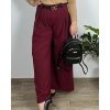 Kalhoty elegantní dlouhé dámské nadrozměr (44/46 ONE SIZE) ITALSKÁ MÓDA IMWEC249575/DUR (Velikost 44/46, Barva zelená smaragdová)