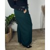 Kalhoty elegantní dlouhé dámské nadrozměr (44/46 ONE SIZE) ITALSKÁ MÓDA IMWEC249575/DUR (Velikost 44/46, Barva zelená smaragdová)
