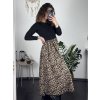 Šaty dlouhé elegantní dlouhý rukáv dámské (S/M/L ONE SIZE) ITALSKÁ MÓDA IMM24M55931-1/DUR