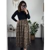 Šaty dlouhé elegantní dlouhý rukáv dámské (S/M/L ONE SIZE) ITALSKÁ MÓDA IMM24M55931-1/DUR