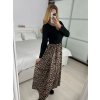 Šaty dlouhé elegantní dlouhý rukáv dámské (S/M/L ONE SIZE) ITALSKÁ MÓDA IMM24M55931-1/DUR