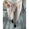 Kalhoty bavlněné dámské (S/M/L ONE SIZE) ITALSKá MóDA IM424280/DUR (Velikost S/M/L, Barva bílá)