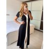 Šaty dlouhé letní krátký rukáv dámské (S/M ONE SIZE) ITALSKÁ MÓDA IMPBB243N55390/DUR (Velikost S/M/L, Barva bílá)