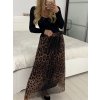 Sukně dlouhá dámská (S/M/L ONE SIZE) ITALSKÁ MÓDA IMWGB24RAZETA-1/DUR (Velikost S/M, Barva hnědá)