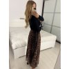 Sukně dlouhá dámská (S/M/L ONE SIZE) ITALSKÁ MÓDA IMWGB24RAZETA-1/DUR (Velikost S/M, Barva hnědá)