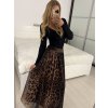Sukně dlouhá dámská (S/M/L ONE SIZE) ITALSKÁ MÓDA IMWGB24RAZETA-1/DUR (Velikost S/M, Barva hnědá)