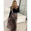 Sukně dlouhá dámská (S/M/L ONE SIZE) ITALSKÁ MÓDA IMWGB24FRANCESCA/DUR (Velikost S/M, Barva hnědá)