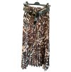 Sukně dlouhá skládaná dámská (S/M/L ONE SIZE) ITALSKÁ MÓDA IMM24M4304A-1/DUR (Velikost S/M, Barva hnědá)