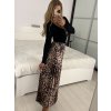 Sukně skládaná dlouhá dámská (S/M ONE SIZE) ITALSKÁ MÓDA IMM24M9176A/DUR
