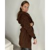 Cardigan pletený dlouhý rukáv dámská (S/M ONE SIZE) ITALSKÁ MÓDA IMPSH233091/DUR (Velikost S/M, Barva béžová)