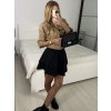 Svetr úpletový krátký rukáv dámský (S/M ONE SIZE) IMPMN24JB87607A/DU (Velikost S/M, Barva bílá)