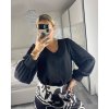 Halenka dlouhý rukáv dámská (S/M/L ONE SIZE) ITALSKÁ MÓDA IMM24M10556/DR