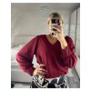 Halenka dlouhý rukáv dámská (S/M/L ONE SIZE) ITALSKÁ MÓDA IMM24M10556/DR (Velikost S/M/L, Barva Černá)