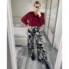 Kalhoty dlouhé letní icecool dámské (S/M ONE SIZE) ITALSKÁ MÓDA IMM24M9078-10/DR