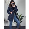 Kabát zimní s kapucí dámska  LHD fashion (S-2XL) LHD-2M-231-2/DR