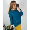 Tričko tunika dlouhý rukáv dámská nadrozměr (50/52/54 ONE SIZE) ITALSKá MóDA IM724NANANA/DU