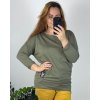 Tričko tunika dlouhý rukáv dámská nadrozměr (50/52/54 ONE SIZE) ITALSKá MóDA IM724NANANA/DU